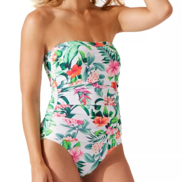 NWT  Tropi-Calling Bandeau One-Piece Swimsuit - Picture 3 of 7